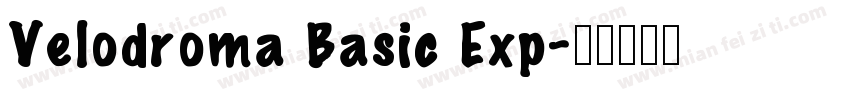 Velodroma Basic Exp字体转换